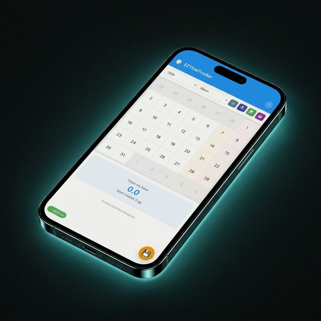 EZTimeTracker PWA Mockup